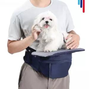 강아지 고양이 다용도 수납 카키 허리 반려동물 힙시트 여행 이동 산책