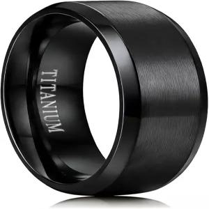 남성용 Jstyle 티타늄 웨딩 링 - 유지 관리 브러시드 표면 광택 가장자리가 없는 6MM/8MM 저자극 경량 밴드