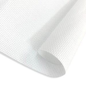 젠칭 14CT 아이다 천 - 자수용 39x59 인치 크로스 원단, 미리 절단된 바느질 재료, 무산, 내구성 있는 (흰색)