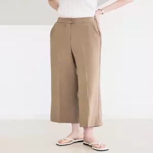 [WPBG]린넨 뒷밴딩 쫀득 9부 모던 팬츠_3color