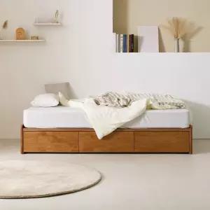 동서가구 말리 무헤드 3서랍 수납침대 월넛 서랍높이 260 SS DF928544