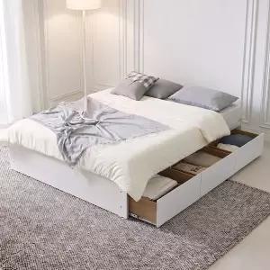 동서가구 말리 무헤드 3서랍 수납침대 화이트 서랍높이 310 Q DF928528