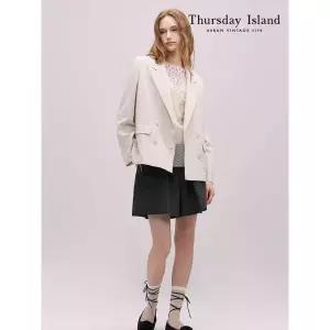 써스데이아일랜드Thursday Island 뒤트임 더블버튼 자켓T244MJK235W2439899