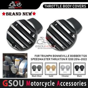Triumph Bonnevie Bobber Black Thruxton 1200 R Speedmaster 18 - 22  용 리브 스로틀 바디 커버 키트