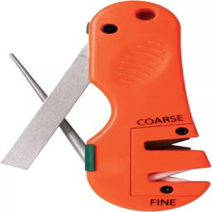AccuSharp 4-in-1 칼 및 도구 샤프너 물고기 갈고리 접이식 다이아몬드 테이퍼 막대가 있는 거친 텅스텐