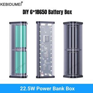 건전지케이스 투명 18650 보조베터리 케이스 22 삼성용 5W LED 배터리 고속 보관함 충전 포트 USB