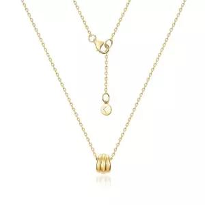 14K 베인 그루브드 아치 체인 목걸이 MON42581