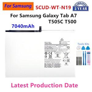 2025 년  SCUD-WT-N19  호환 갤럭시 호환 탭 A7 T505C T500 태블릿 배터리 + 도구 용 7040mAh 교체