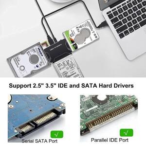 USB 3.0 to SATA IDE 하드 디스크 어댑터 변환 케이블 3.5 2.5 인치 HDD/SSD CD DVD ROM CD-RW 3 in 1