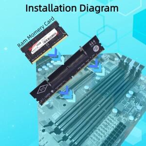 티쉬릭 DDR5 메모리 RAM 커넥터 노트북-데스크탑 어댑터 SO-DIMM-PC DIMM 카드