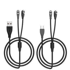 AfterShokz Aeropex AS800 / Shokz OpenRun Pro/OpenRun/OpenRun 미니 소형 헤드폰 충전기용 2 in 1 충전