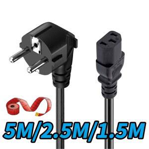 리드선 EU 3구 콘센트 C13 주전원 5MECHATRONICS2 5M 케이블 5MECHATRONICS1 연장 IEC320 슈코