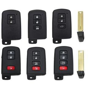 도요타 코롤라 RAV4 캠리용 범용 자동차 키 쉘 케이스, 렉서스 PCB XSTO00EN TB01 LT20-04 적합