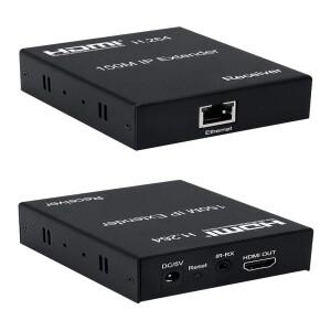 HDMI 비디오 송신기 리시버, 이더넷 케이블 화면 분배기, 지지대 1 TX to Multi RX, H264, 150M IP, RJ45,