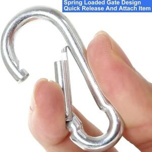 10/20/30Pcs 미니 Carabiner 키 체인 Alluminum 합금 D-링 버클 스프링 스냅 후크 클립 야외 캠핑 도구