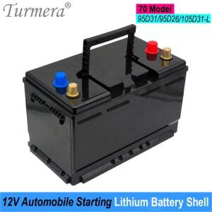 Turmera 자동차 배터리 박스 시동 리튬 쉘 납산 사용 교체 70 시리즈 95D31 95D26 105D31-L 12V
