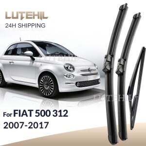FIAT 500 312 2007-2017 2008 와이퍼 전면 및 후면 블레이드 앞 유리 창 브러쉬 24 + 14 + 12