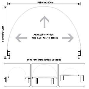 1Set White Table Balloon Arch Kit, Frame for Different Size Garland Decorations Birthday Party Wedd