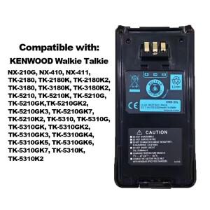 KNB-33L 2000mAh DC7.4V 교체용 배터리 켄우드 TK-3185 NX-210 양방향 무전기용
