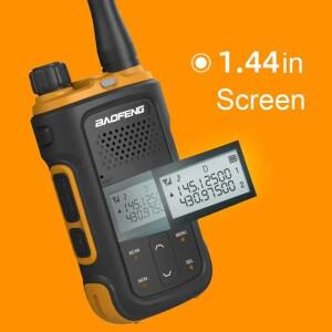 바오펑 UV-12 미니 무전기 듀얼 밴드 VHF UHF 휴대용 FM 타입-C 충전 장거리 햄 양방향 캠핑용 BF-UV12