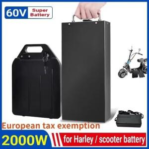 할리 배터리 Citycoco 전기 60V 30Ah-50Ah 250W~1500W 바이크 오토바이방수 리튬 + 67.2V