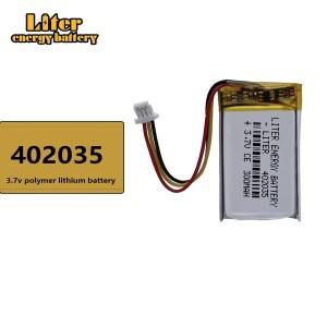 JST PH 1.0mm 3 핀 3.7V300mAh 402035 폴리머 리튬 이온 배터리 태블릿 PC 뱅크 GPSmp3mp4 용