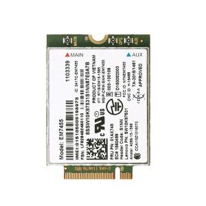 노트북 씽크패드용 EM7455 모듈, 4G LTE 00JT547 01AX789 카드, T460 X1 카본 P70 P50 X260