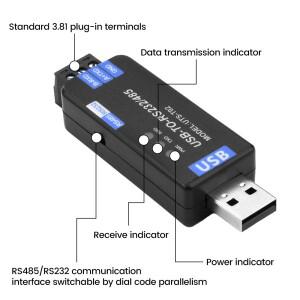 USB to TTL 변환기 통신 모듈 RS485/RS232 양방향 하프 듀플렉스 시리얼