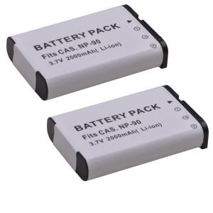 카시오 엑실림 EX-H10 카메라용 2000mAh NP-90 배터리