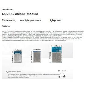 RF-BM-2652P2 IEXP CC2652P PCB 블루투스 모듈 PA + LNA ZigBee 3.0 BLE 교체 신규