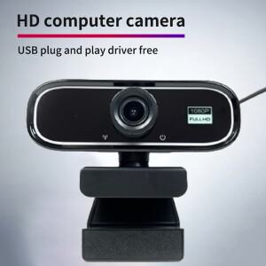 USB 웹캠 1080P 4k 화상 회의 웹 카메라 PC 노트북 데스크탑용 컴퓨터 마이크 포함