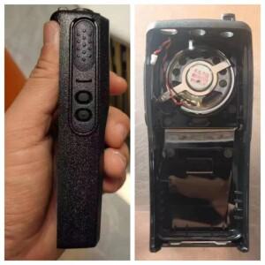 모토로라 DEP450 CP200d DP1400 XIR P3688 무전기 수리 부품용 스피커가 포함된 라디오 전면 커버 하우징