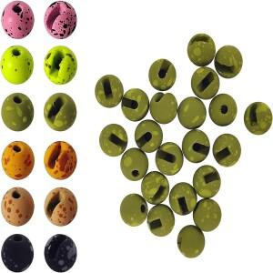 유펑 25개입 플라이 타잉 비드 볼 (님프, 송어, 잉어용) 2.5mm/3.0mm/3.5mm/4.0mm 낚시 재료