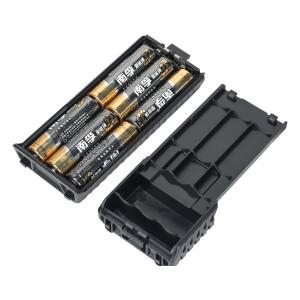 바오펑 UV-5R 배터리 케이스 6xAA 쉘 블랙 3800mAh 시리즈 무전기 양방향 라디오