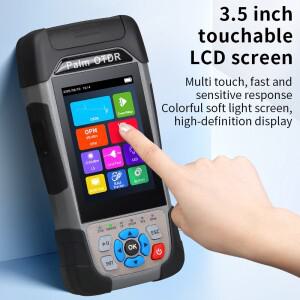 KP600 OTDR 90km 반사계 터치스크린 이벤트 맵 OPM VFL RJ45 테스터 22/24db 1310nm (옵션)