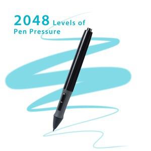 HUION 그래픽 태블릿용 디지털 드로잉 펜 터치 스크린 스타일러스 배터리 블랙 -- P68