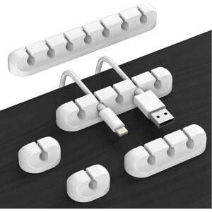 케이블 코드 와이어 키보드 관리 마우스 접착 실리콘 USB 주최자 자체 와인 클립