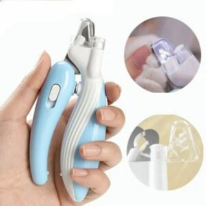 개를위한 LED 발톱 가위와 공급 고양이 손톱깎이 트리머 애완 작은 라이트 손질 동물 손톱