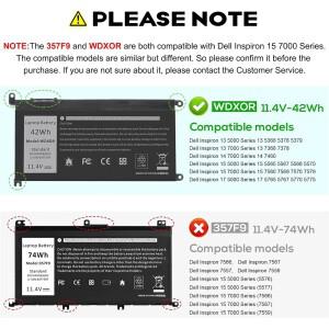 Dell Inspiron 13 7375 7368 P69G 15 7573 7560 17 P58F P66F FW8KR CYMGM