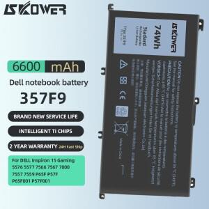 SKOWER 74Wh 357F9 노트북 배터리 Dell Inspiron 15 7000 게임용 5576 7566 0GFJ6 71JF4