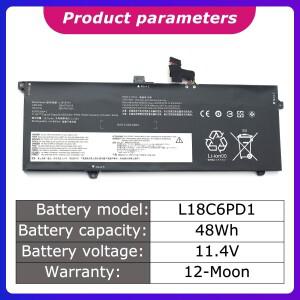 L18C6PD1 정품 L18M6PD1/L18M6PD2 배터리 레노버 씽크패드 X13/X390/X395 노트북 4220mAh/48Wh