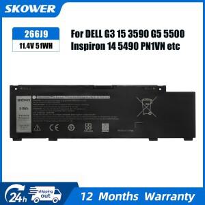 SKOWER 68Wh MV07R 51Wh 266J9 배터리 델 G3 15 3500 G5 SE P89F 인스피론