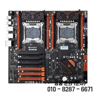 HUANANZHI 마더보드 세트 프로세서 X99 F8D PLUS LGA 2011 3 E5 2696V3x2 8x32G = 256GB DDR4 2400Mhz RAM
