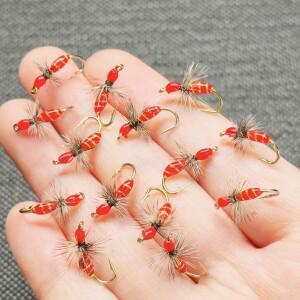 5/10Pcs 플라이 낚시 파리 후크 루어 인공 미끼 손으로 묶인 요정 송어 연어 Steelhead Grayling
