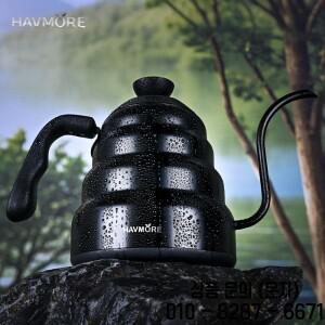 HAVMORE 1000ML 구스넥 전기 주전자 스테인리스 스틸 물 끓이기 온도 조절 휴대용 커피 차 세트