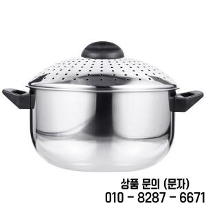 빠른 배수 기능이 있는 스테인리스 스틸 냄비 가벼운 논스틱 파스타 쿠커 라면 보일러 스톡팟