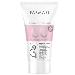 FARMASi CC 컬러 보정 크림 SPF 25가 포함된 틴티드 모이스처라이저 메이크업 베이스 가벼운 빌드러블