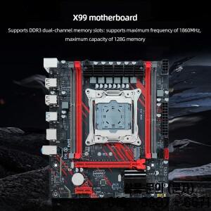DDR3 ECC 데스크탑 서버 마더보드 E5 2666 V3 LAG2011 V3 컴퓨터 128GB RAM PC M.2 포트 NVME/SATA ATX