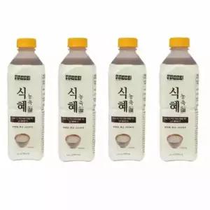 하늘청 명인이야기 농축식혜 1.2L 4개 원액 베이스 카페 전통 음료 한식당 고깃집 후식 피시방
