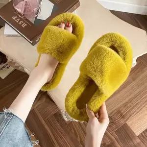6컬러 털 슬리퍼 실내화 여자 모던 심플 털슬리퍼 패션실내화 데일리슬리퍼